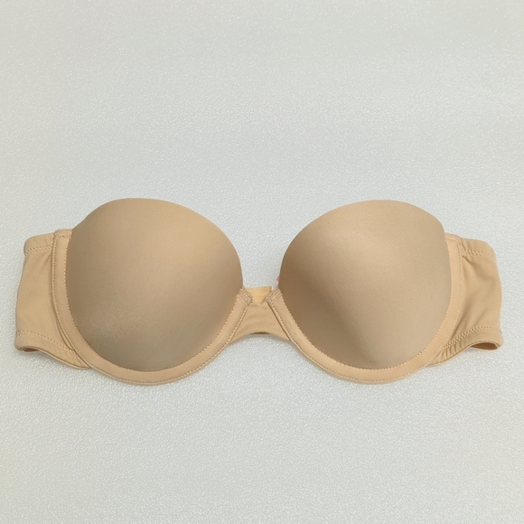 Victoria's Secret Strapless Bra Size 34B Color Beige